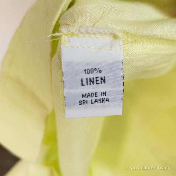 Tropic of Linen Linen Shift Dress *NWT* โ Lime Green (US 10) - Picture 8 of 12